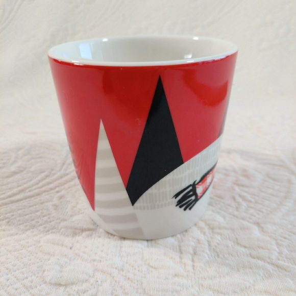 Starbucks 2016 Red Fox Tail Handle 12 oz Holiday Coffee Tea Mug Christmas Cup - Picture 2 of 9
